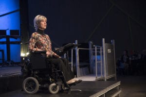 Joni Eareckson Tada speaking to guests at 2017 Partner Meeting