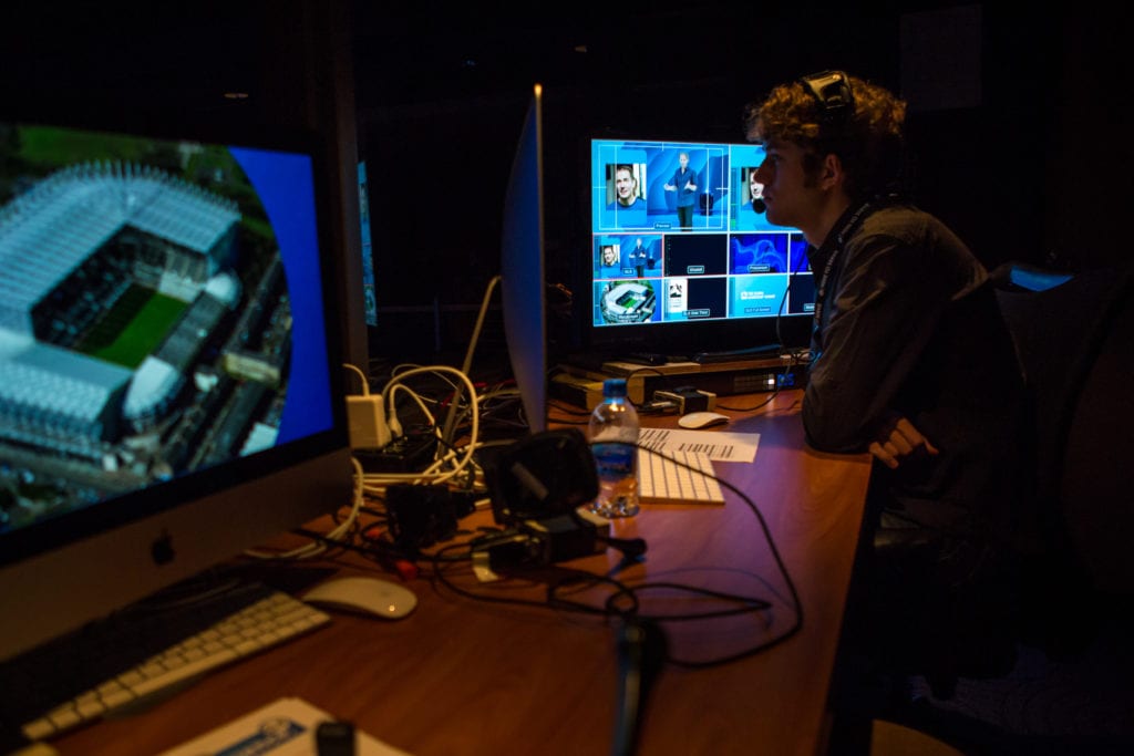 Tech booth at Northwestern College