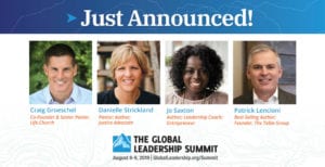 2019 Global Leadership Summit January Speaker Leak