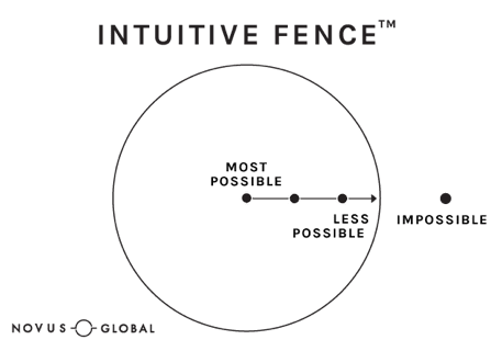 In order to overcome these two leadership challenges, you’ll need to understand a concept we use at Novus Global called an Intuitive Fence.™