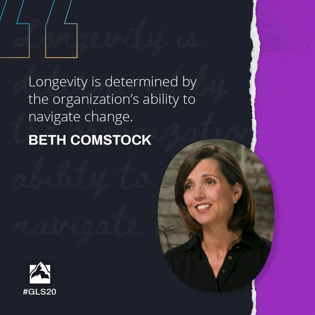 Longevity is determined by the organization's ability to navigate change.